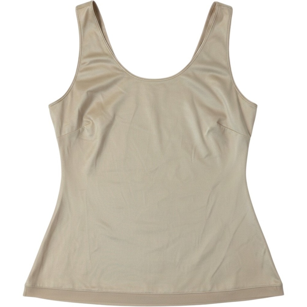 Spanx Womens 1X Beige Shapewear Camisole Tank Top Scoop Neck RN112121
